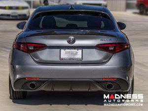 Alfa Romeo Giulia Roof Spoiler - Carbon Fiber - Feroce Carbon - Full Size
